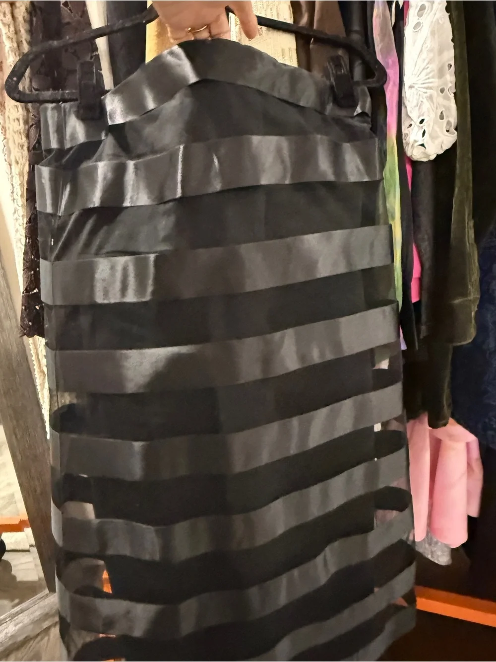 Vintage Chanel Boutique Black Dress France 42 US 12